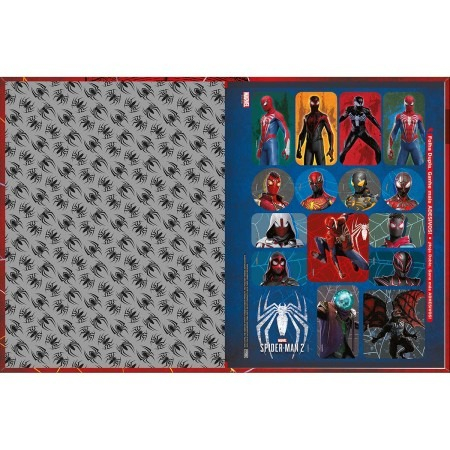 CADERNO BROCHURA SPIDER GAME 80F