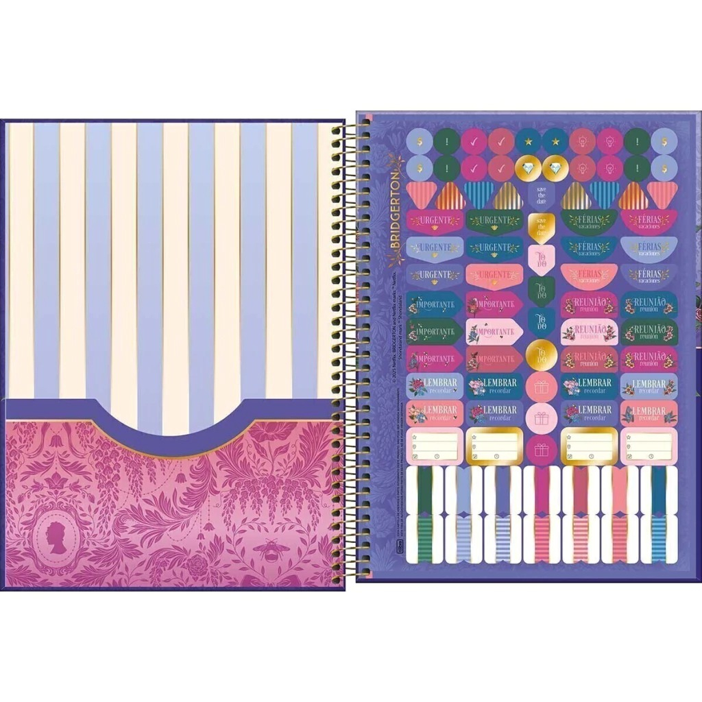 CADERNO UNIVERSITÁRIO BRIDGERTON 1M 80F