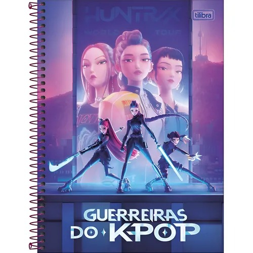 CADERNO UNIVERSITÁRIO GUERREIRAS KPOP 1M 80F