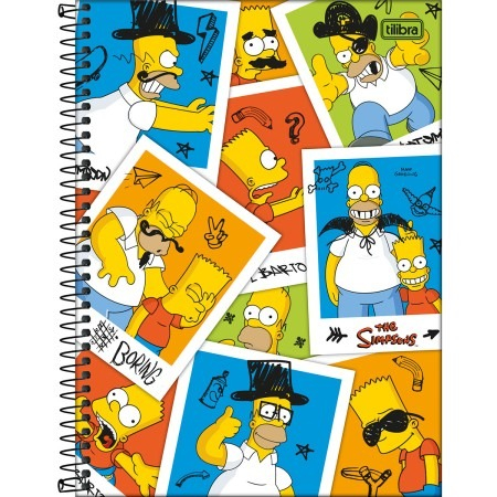 CADERNO UNIVERSITÁRIO SIMPSONS 1M 80F