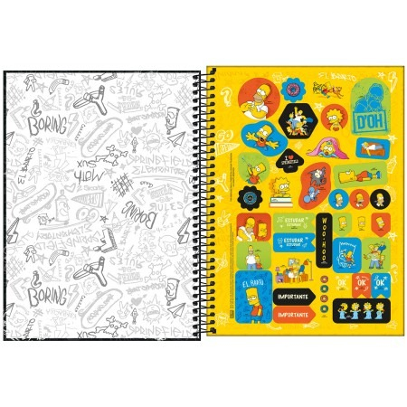 CADERNO UNIVERSITÁRIO SIMPSONS 1M 80F