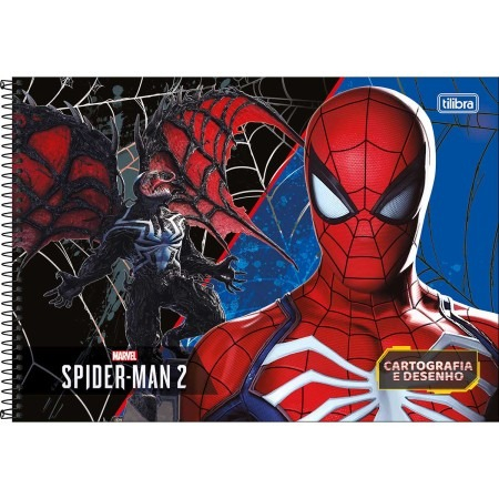 CADERNO CARTOGRAFIA SPIDER GAME 80F