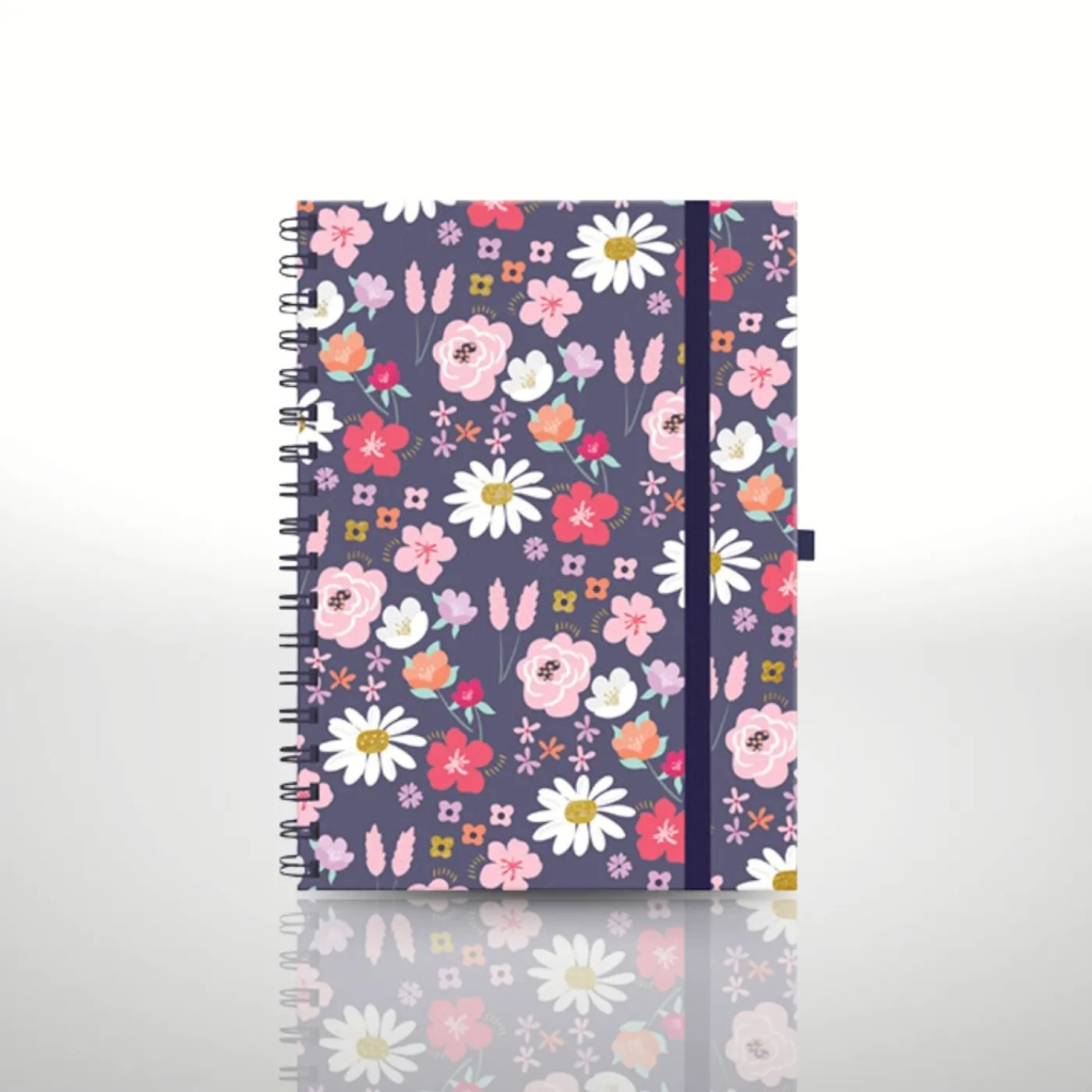 CADERNO COLLEGE FLOWERS CAPA DURA 80FLS (170X235MM)  MOLIN