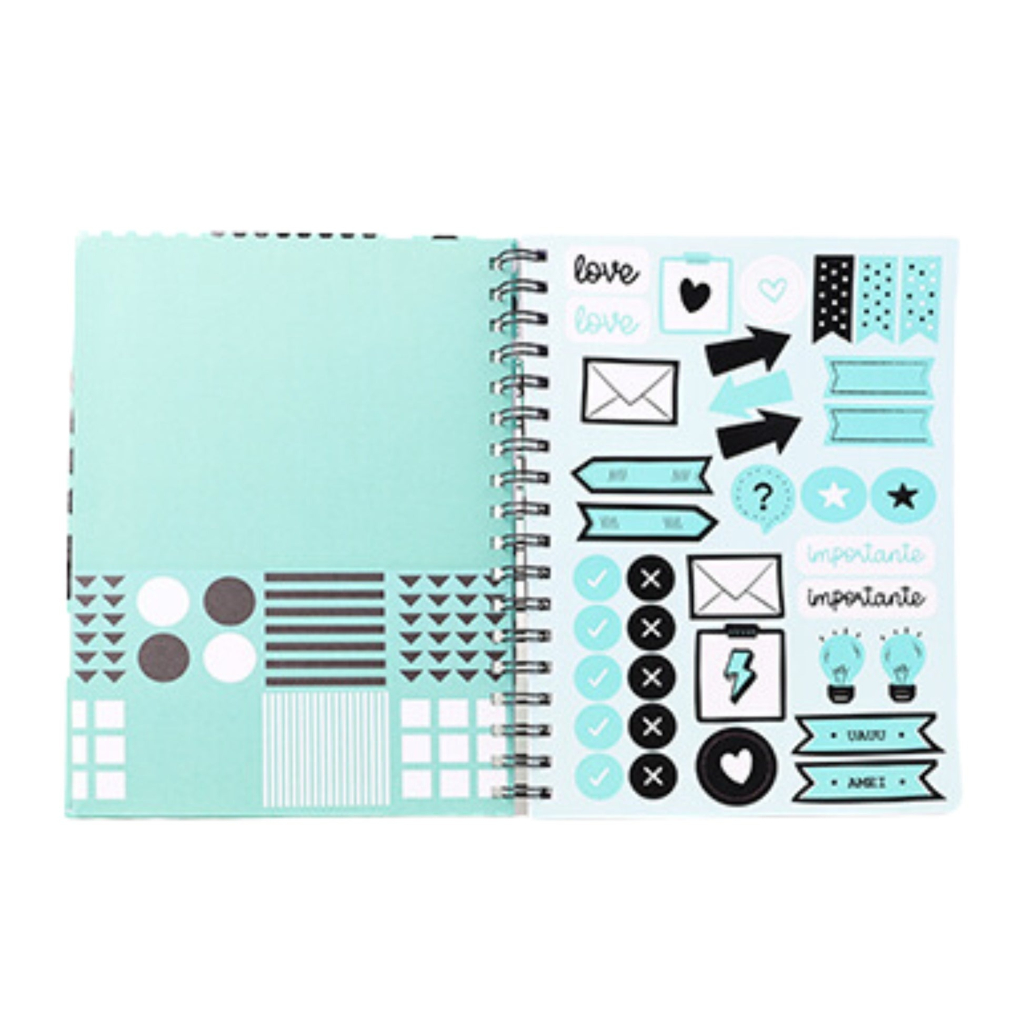 CADERNO COLLEGE GREEN DOTS CAPA DURA 80FLS (170X235MM) MOLIN
