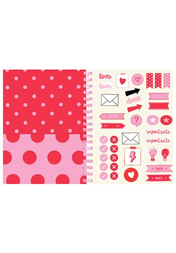 CADERNO COLLEGE PINK POA CAPA DURA 80FLS (170X235MM) molin