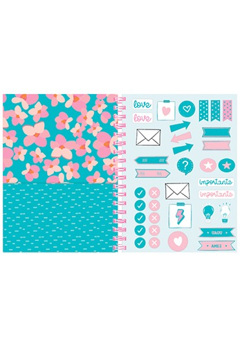 CADERNO COLLEGE SAKURA CAPA DURA 80FLS (170X235MM) MOLIN