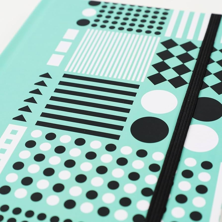 CADERNO LOVESKINE GREEN DOTS CAPA DURA 96FLS (142X205MM)