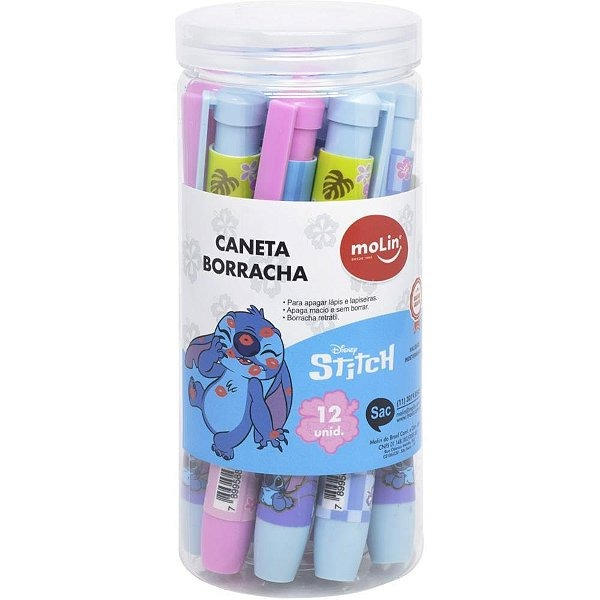 CANETA BORRACHA STITCH