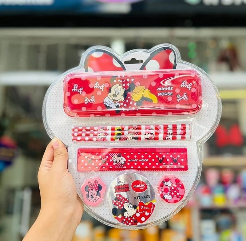 KIT FACE MINNIE - 7 ITENS