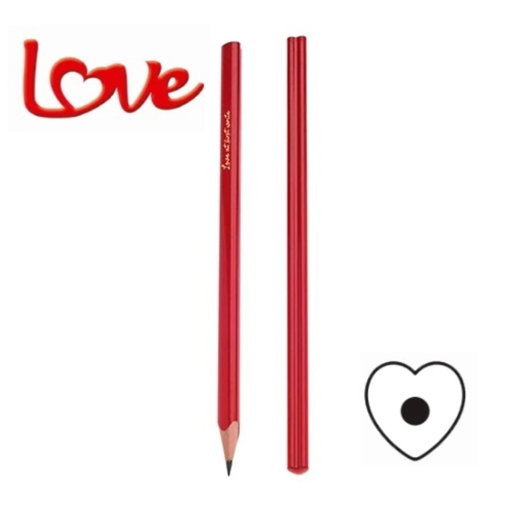LÁPIS DE ESCREVER LOVE CORAÇÃO MOLIN