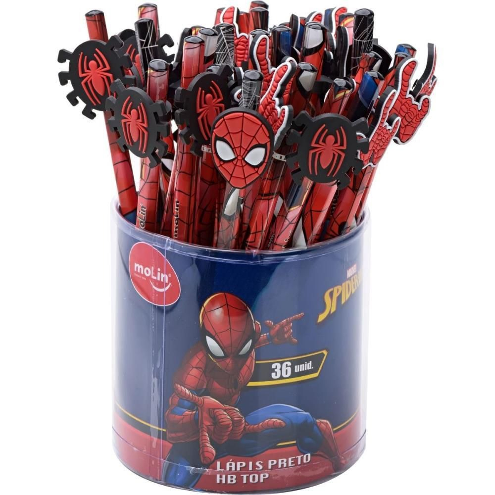 LAPIS PRETO HB TOP SPIDERMAN