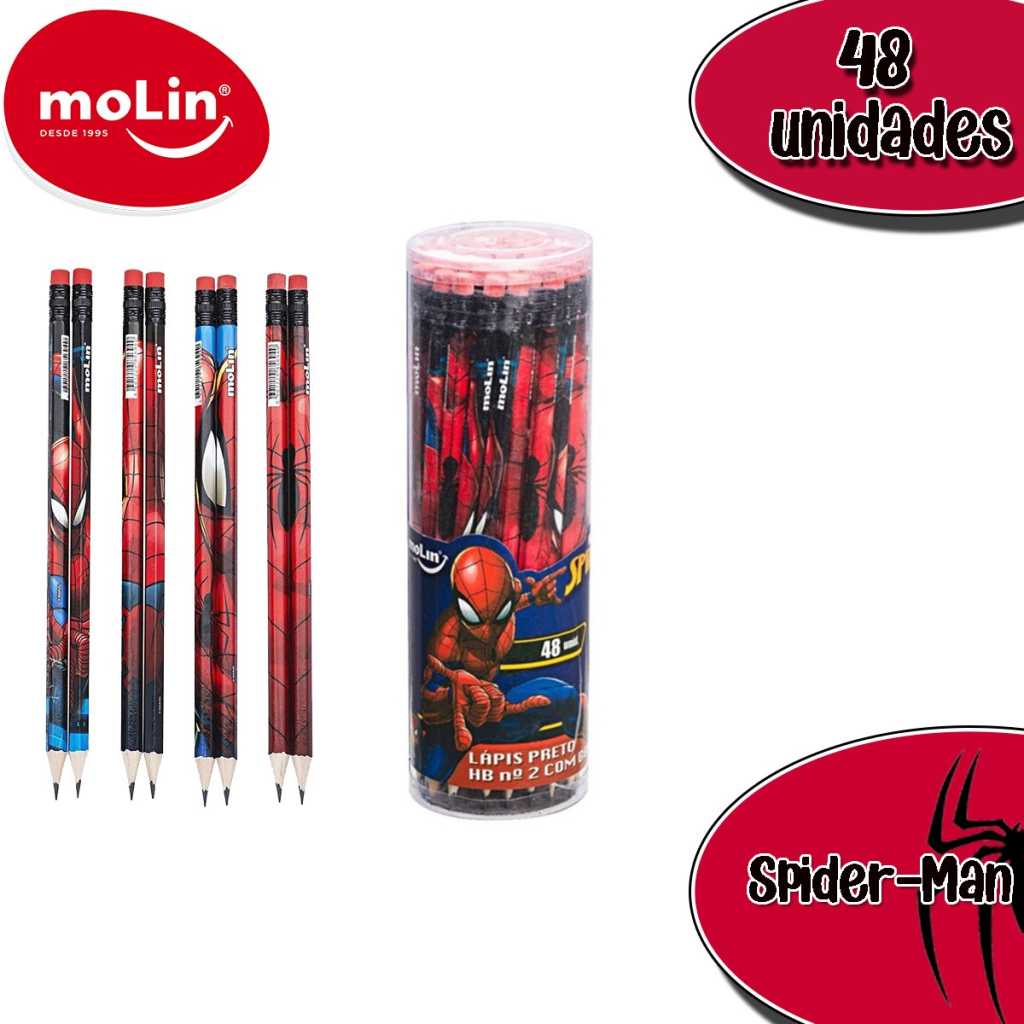 LAPIS PRETO SPIDERMAN