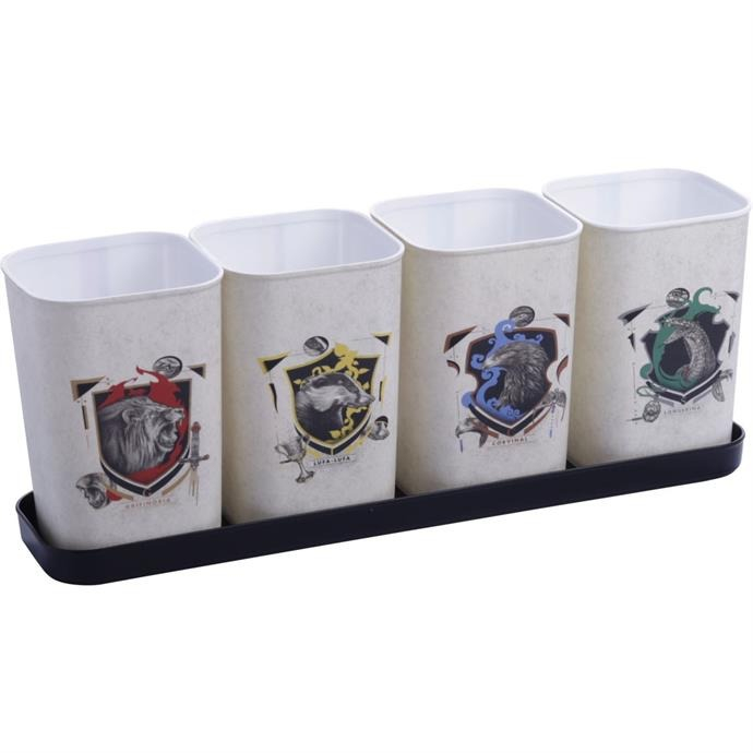 ACESSORIO PARA MESA HARRY POTTER PORTA LAPIS 4PCS - PLASUTIL