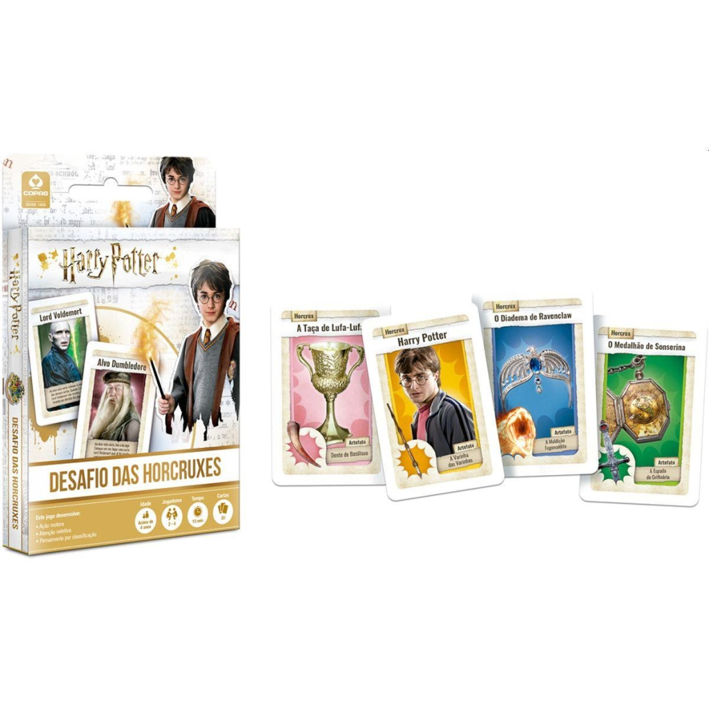 JOGO DE CARTAS HARRY POTTER DESAFIO HORCRUXES - COPAG