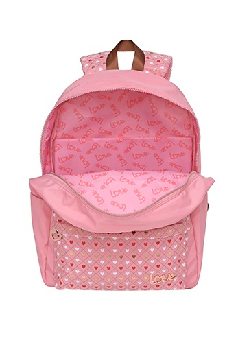 MOCHILA LOVE HEART PINK