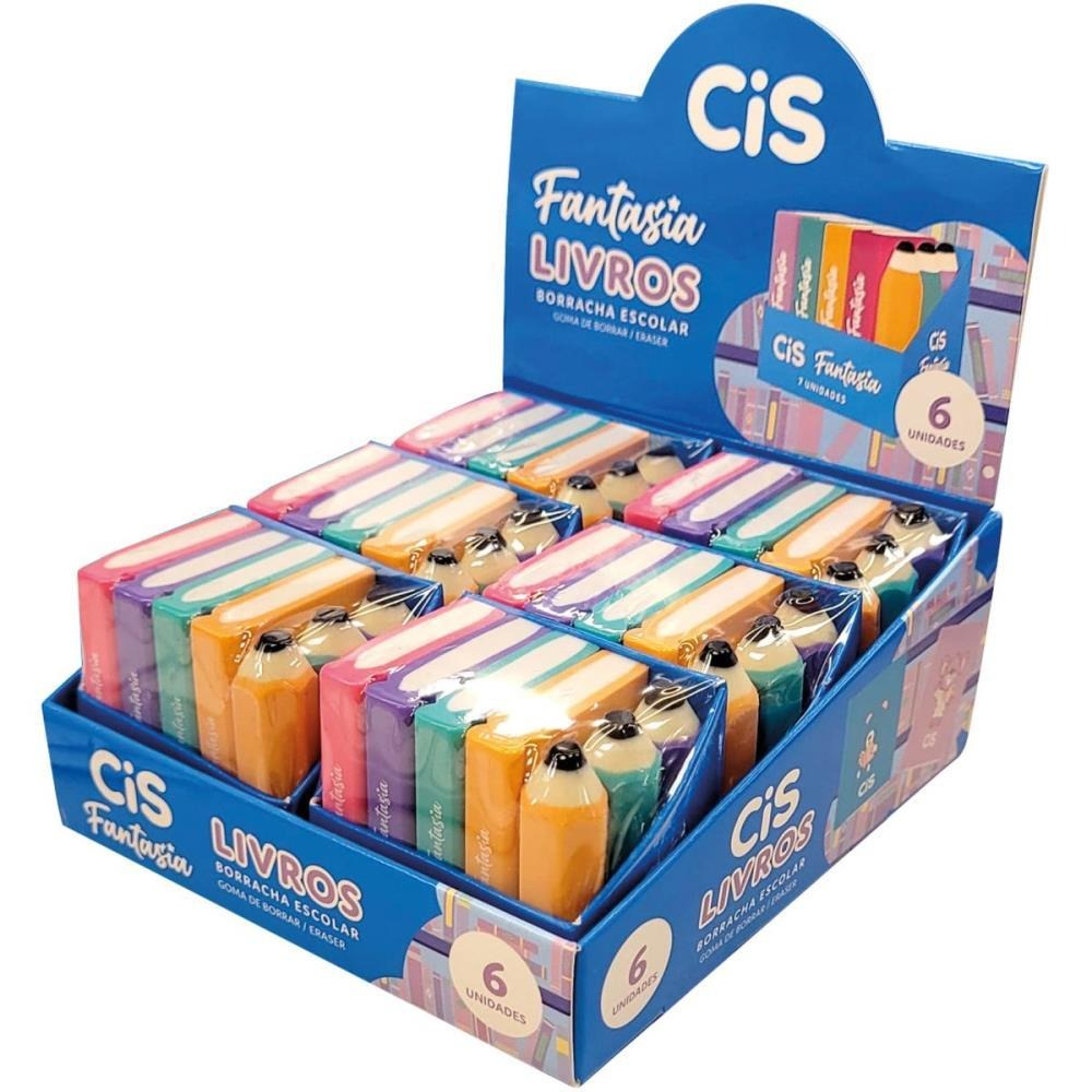 BORRACHA CIS FANTASIA LIVROS+LAPIS