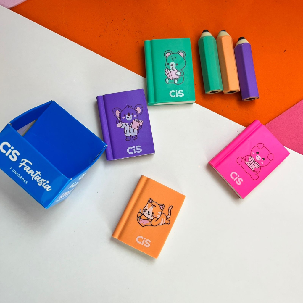 BORRACHA CIS FANTASIA LIVROS+LAPIS
