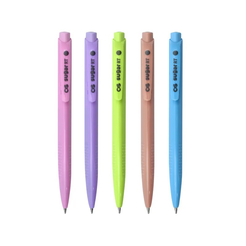 CANETA CIS SUGAR RT 0.7MM EST C/5 PASTEL