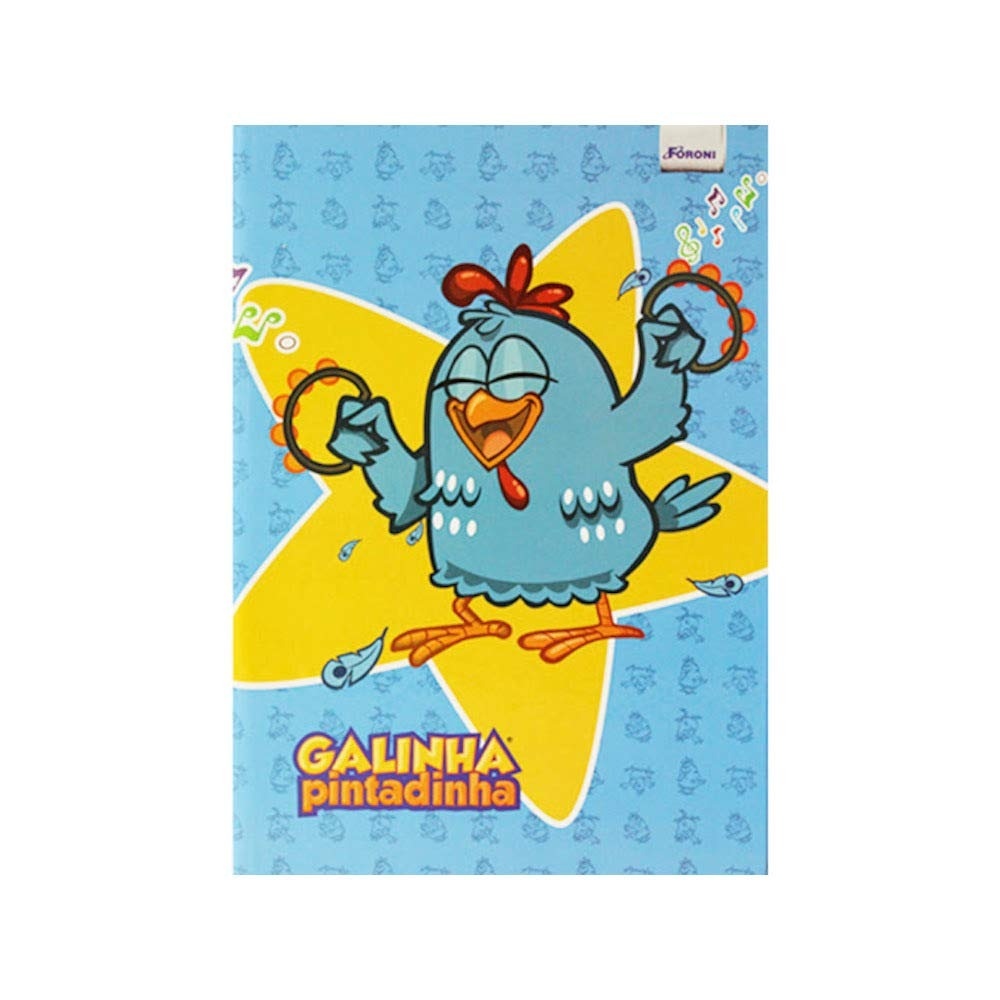CADERNO BROCHURA 1/4 80FLS GALINHA PINTADINHA