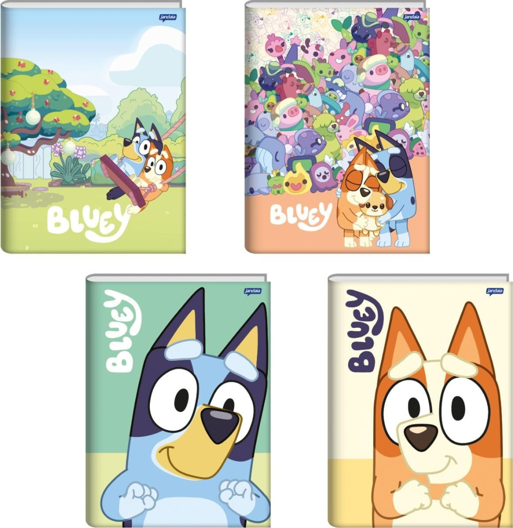 CADERNO BROCHURA 1/1 80FLS BLUEY