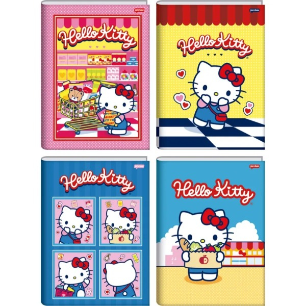 CADERNO BROCHURA 1/1 80FLS HELLO KITTY