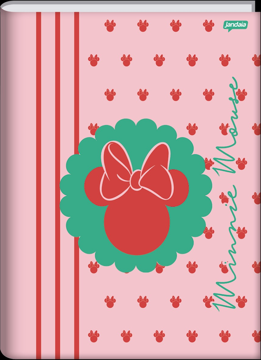 CADERNO BROCHURA 1/1 80FLS MINNIE ARTS