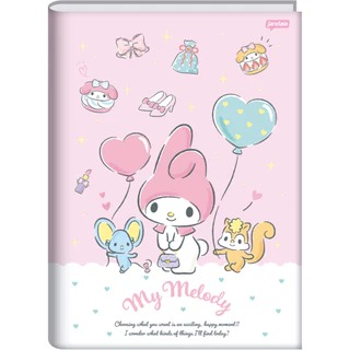 CADERNO BROCHURA 1/1 80FLS MY MELODY