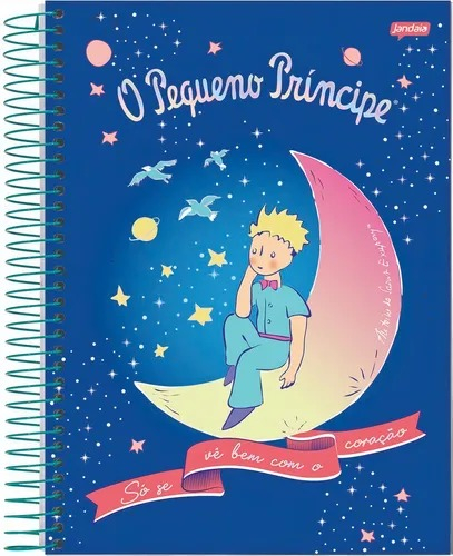 CADERNO ESPIRAL COLEGIAL 80FLS O PEQUENO PRINCIPE