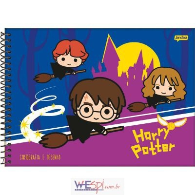 CADERNO ESPIRAL CARTOGRAFIA DESENHO 96FLS HARRY POTTER