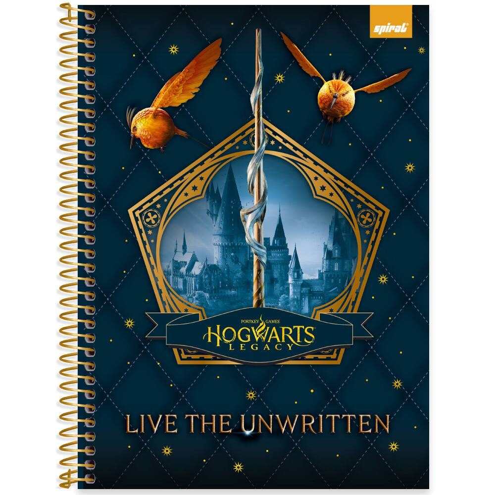 CADERNO ESPIRAL 1/1 80FLS HOGWARTS LEGACY