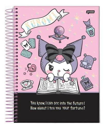 CADERNO ESPIRAL 1/1 80FLS KUROMI