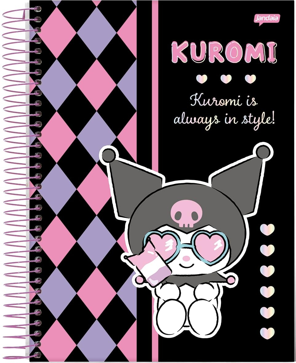 CADERNO ESPIRAL 1/1 80FLS KUROMI
