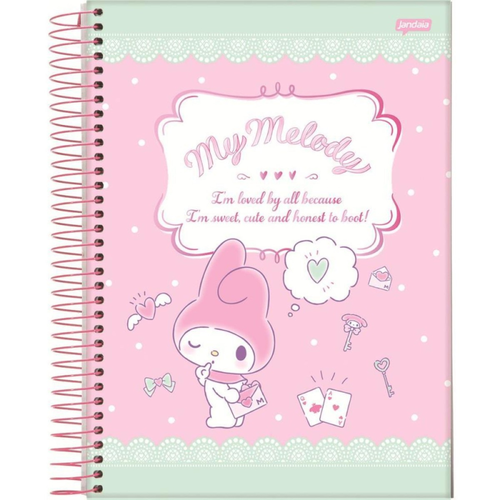 CADERNO ESPIRAL 1/1 80FLS MY MELODY