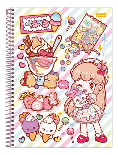 CADERNO UNIVERSITARIO 1/1 80F DOLL