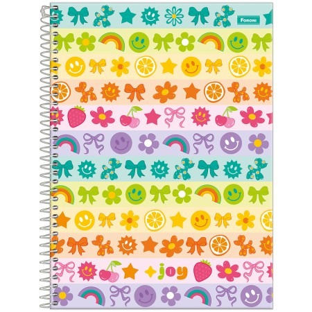 CADERNO UNIVERSITARIO 1/1 80F JOYFUL MIND