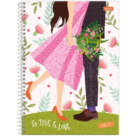 CADERNO UNIVERSITARIO 1/1 80F LIKE IT