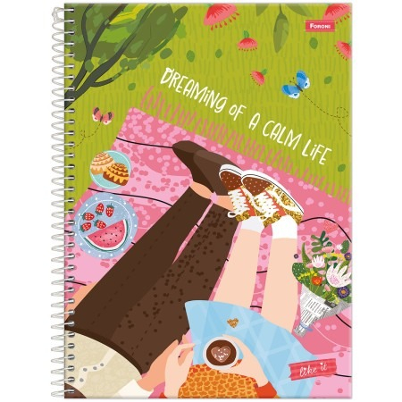 CADERNO UNIVERSITARIO 1/1 80F LIKE IT