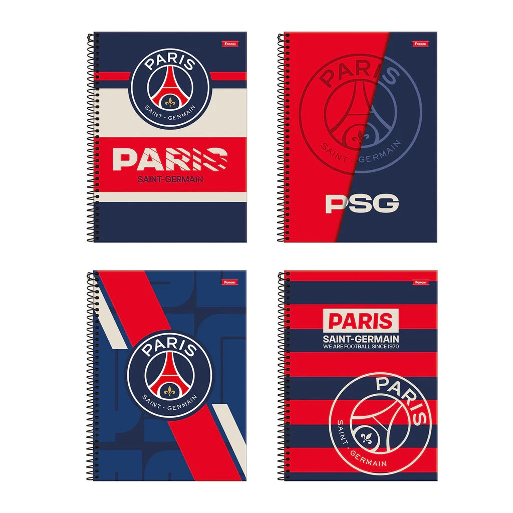CADERNO UNIVERSITARIO 1/1 80F PARIS SAINT GERMAIN PSG