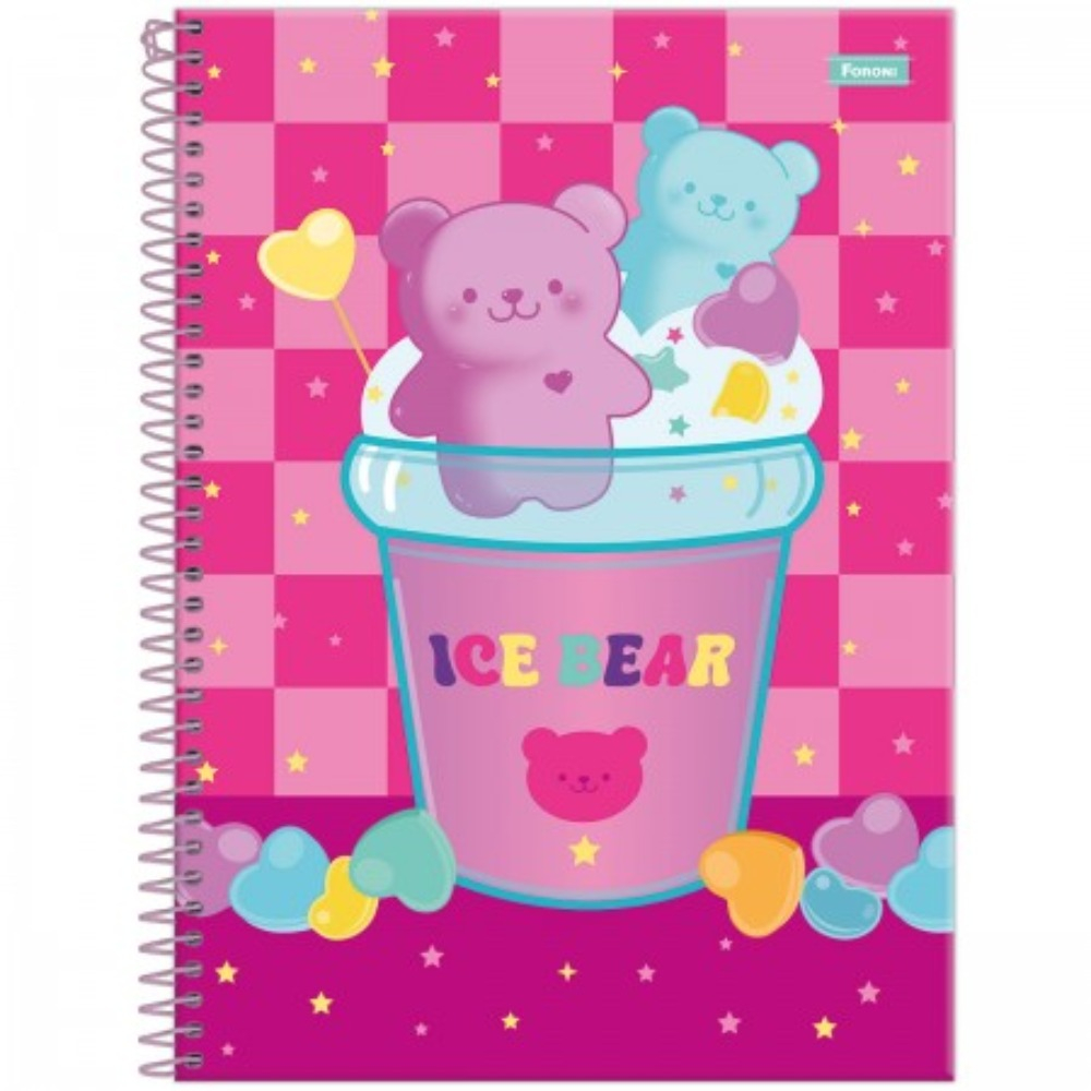 CADERNO UNIVERSITARIO 1/1 80F SUGAR RUSH