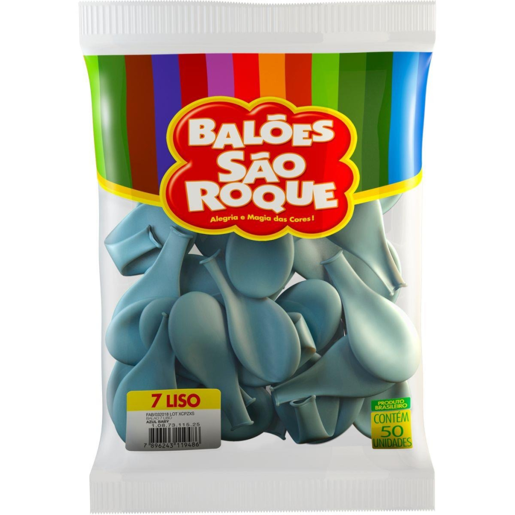 BALAO 7 LISO AZUL BABY IMPERIAL