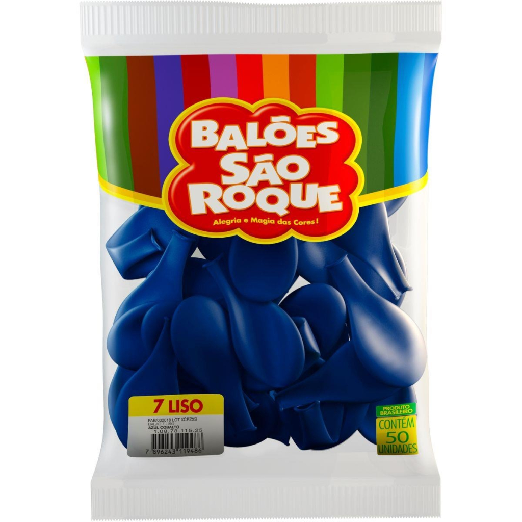BALAO 7 LISO AZUL COBALTO IMPERIAL