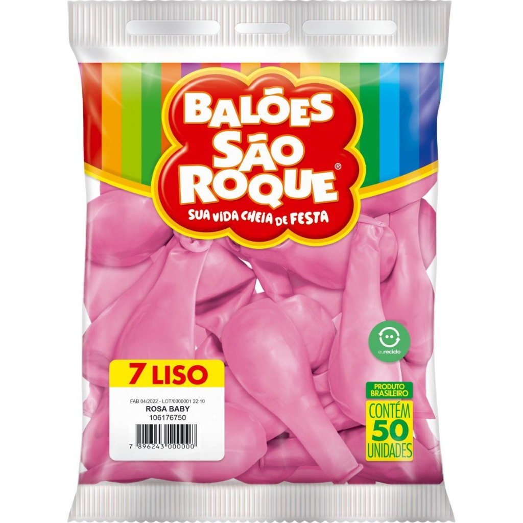 BALAO 7 LISO ROSA BABY IMPERIAL