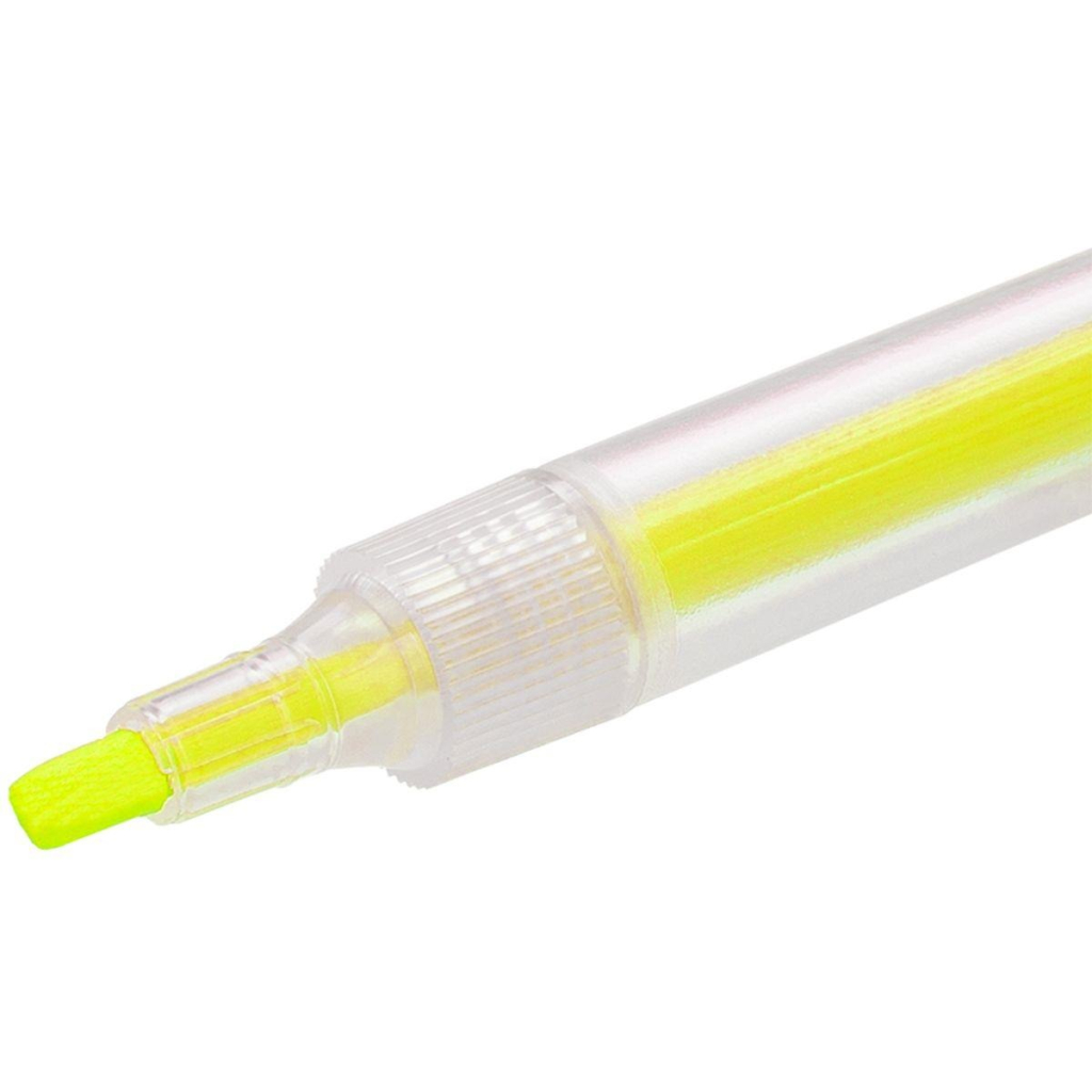 CANETA MARCA TEXTO CLEAR AMARELA - MAXPRINT