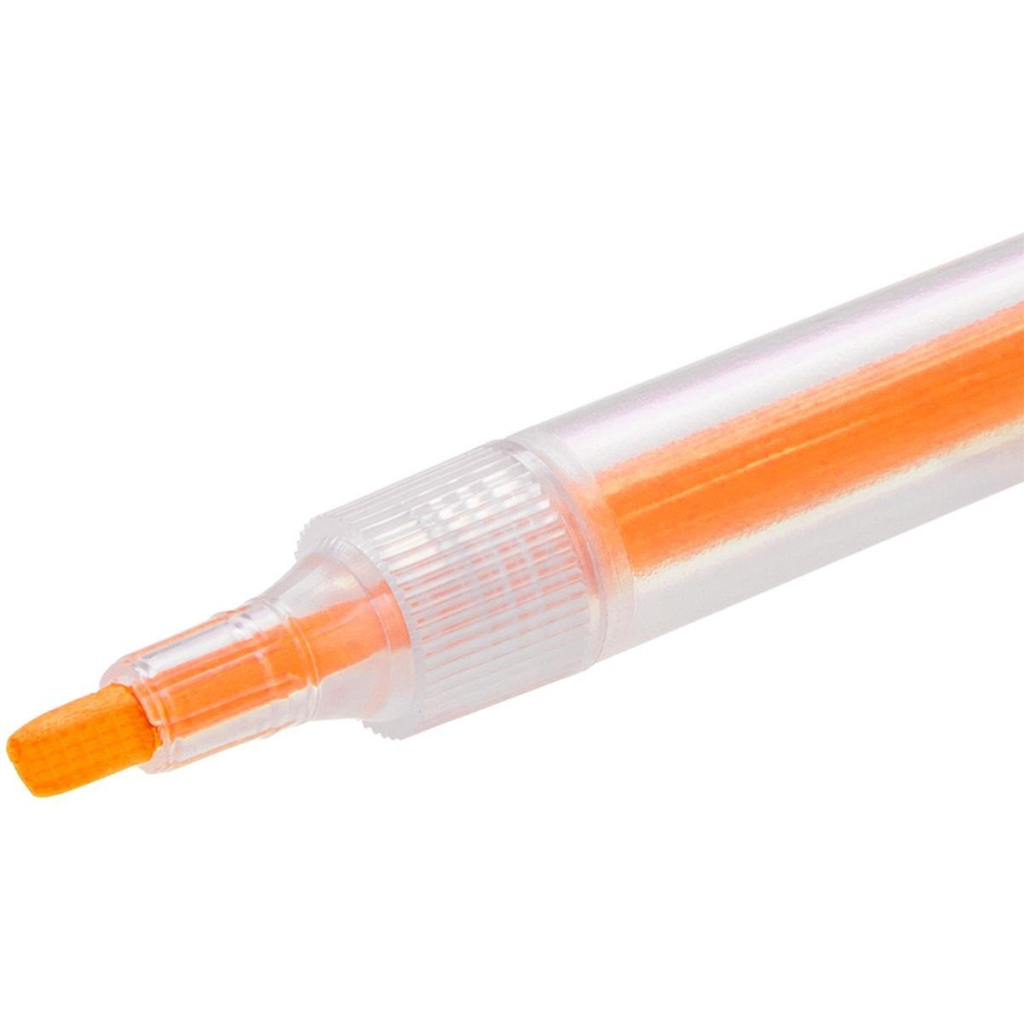 CANETA MARCA TEXTO CLEAR LARANJA - MAXPRINT