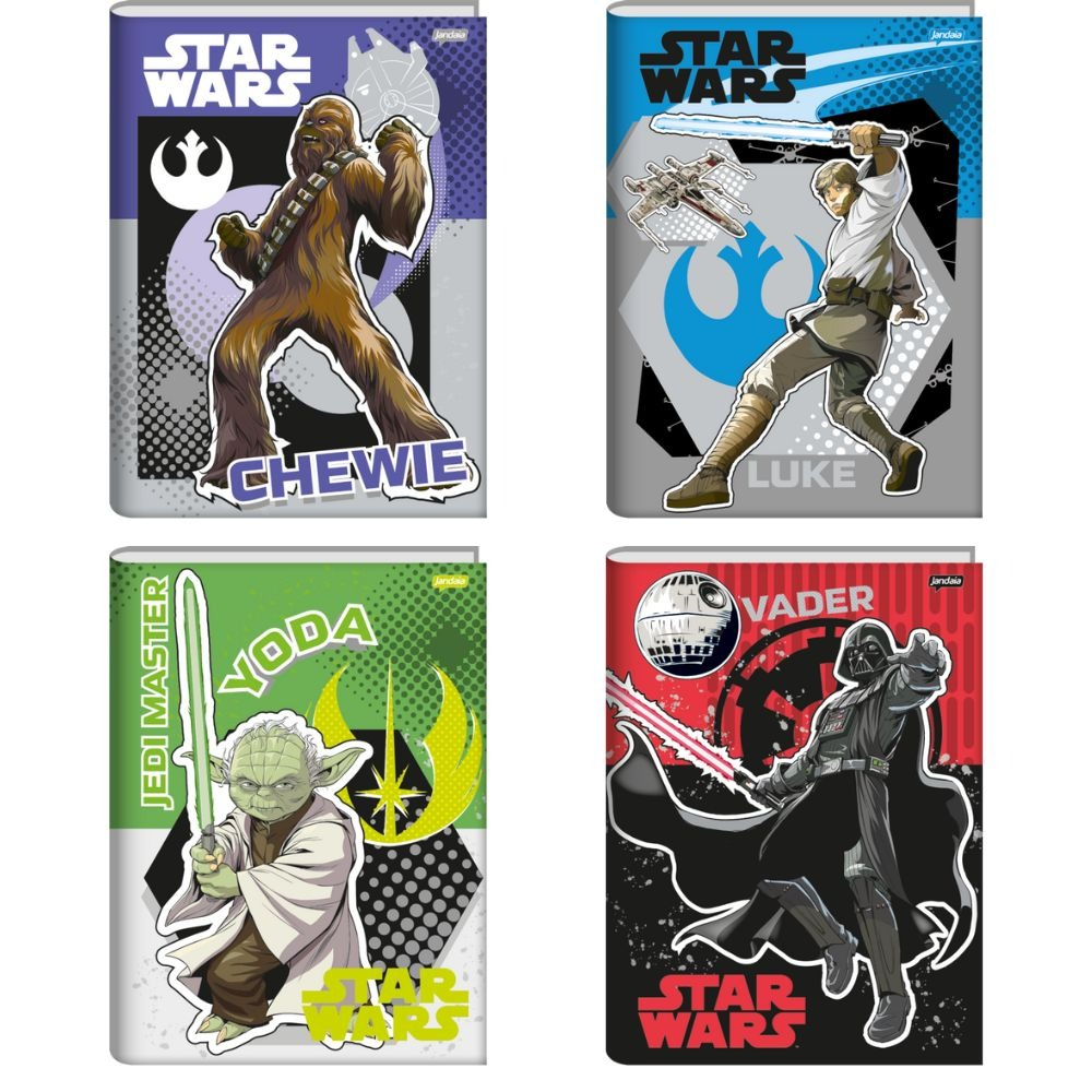 CADERNO BROCHURA 80FLS STAR WARS