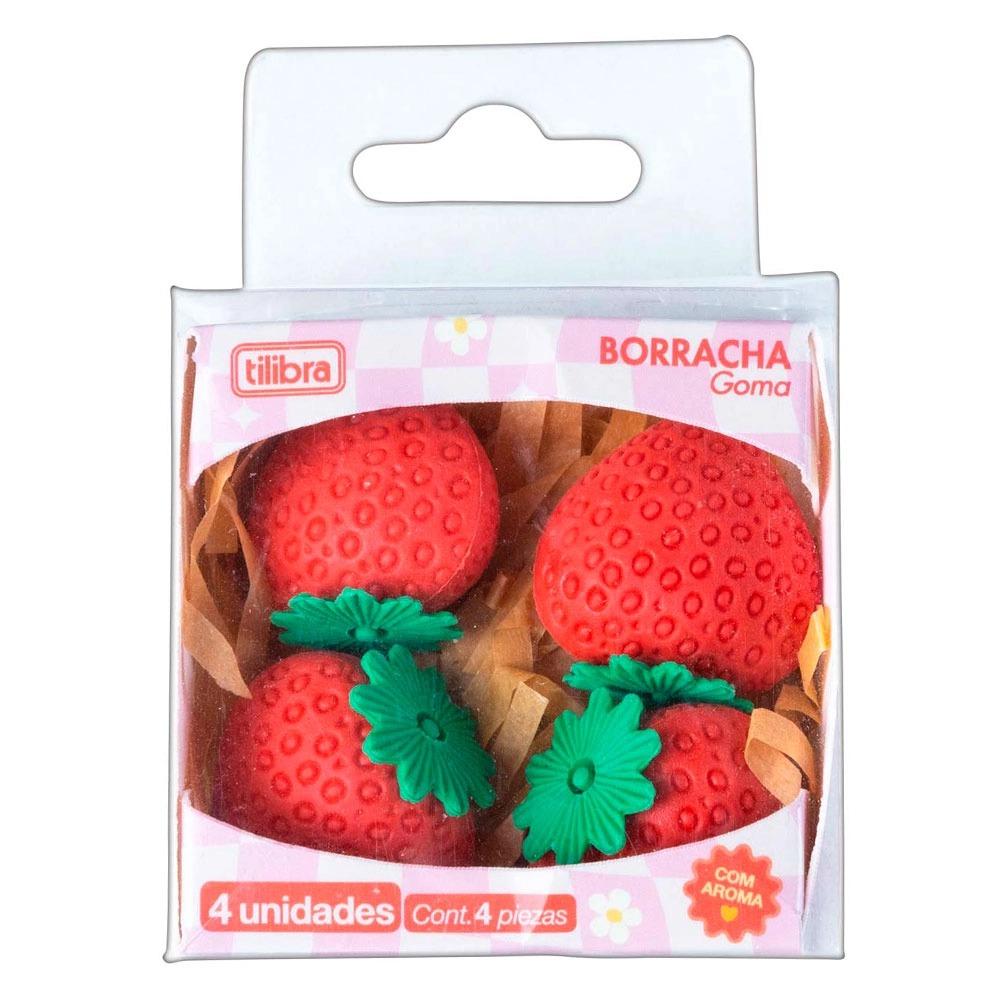BORRACHA BE BERRY MORANGO TILIBRA 4 UN