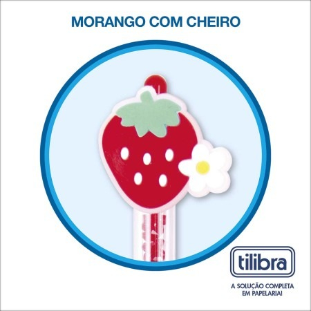 CANETA 0.7MM BE BERRY MORANGO TILIBRA