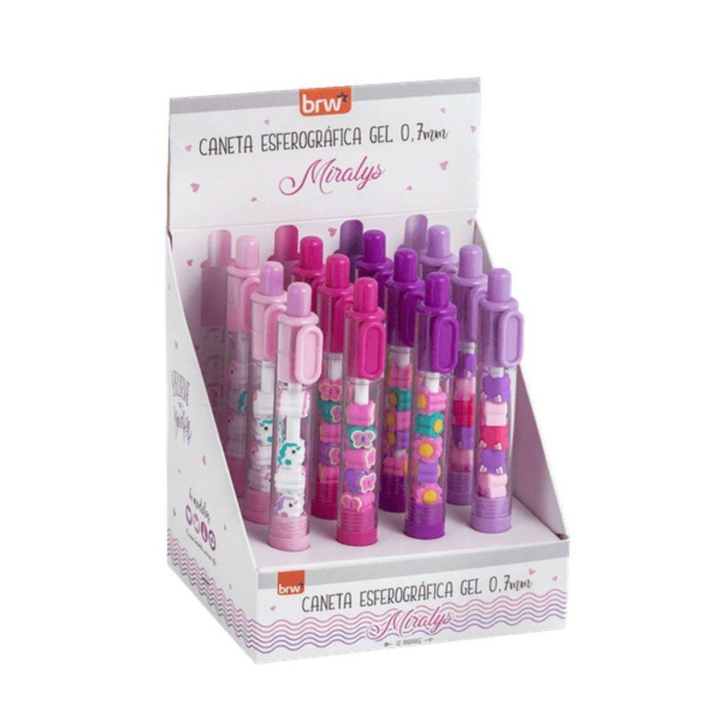 CANETA ESFEROGRÁFICA DIVERT GEL 0.7MM MIRALYS
